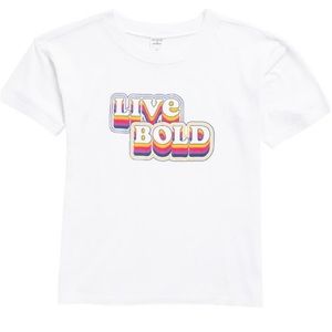 NWT Melrose and Market LIVE BOLD! Kids T-shirt